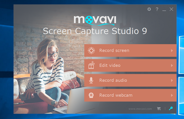 Movavi Screen Capture Studio Interface