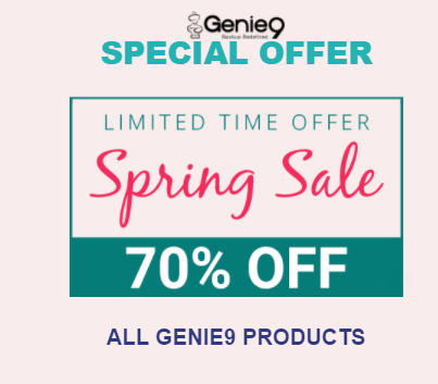 70% OFF Genie9 Coupon codes – Spring Sale 2018