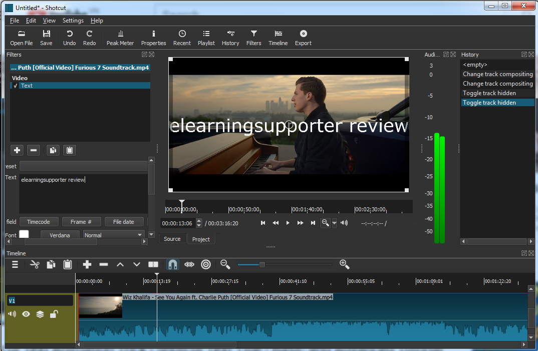 vsdc video editor cutting and splitting