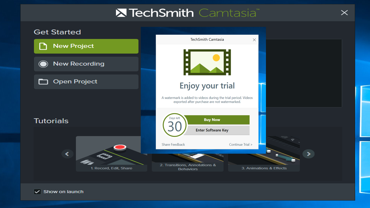 camtasia 9 will not go seamlessly from clip to clip