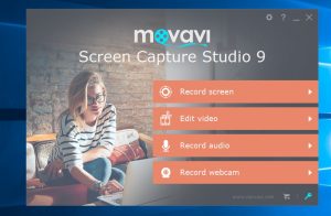 Movavi Screen Capture Studio Starting Screen