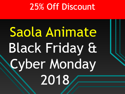 25% Off Saola Animate 2018 Black Friday Offer