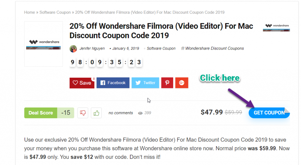 filmora wondershare coupon