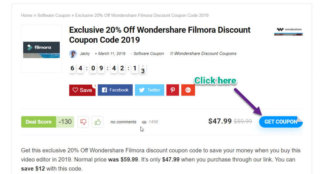 wondershare filmora for mac discount code