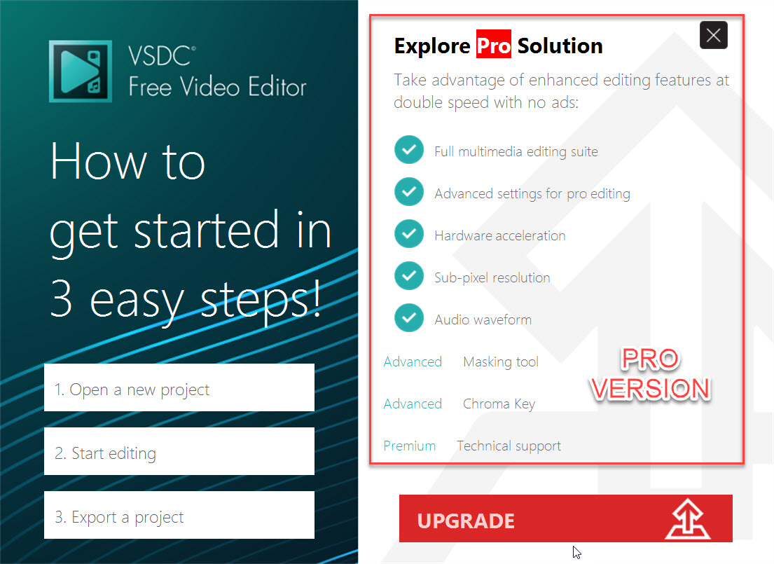 vsdc free video editor license