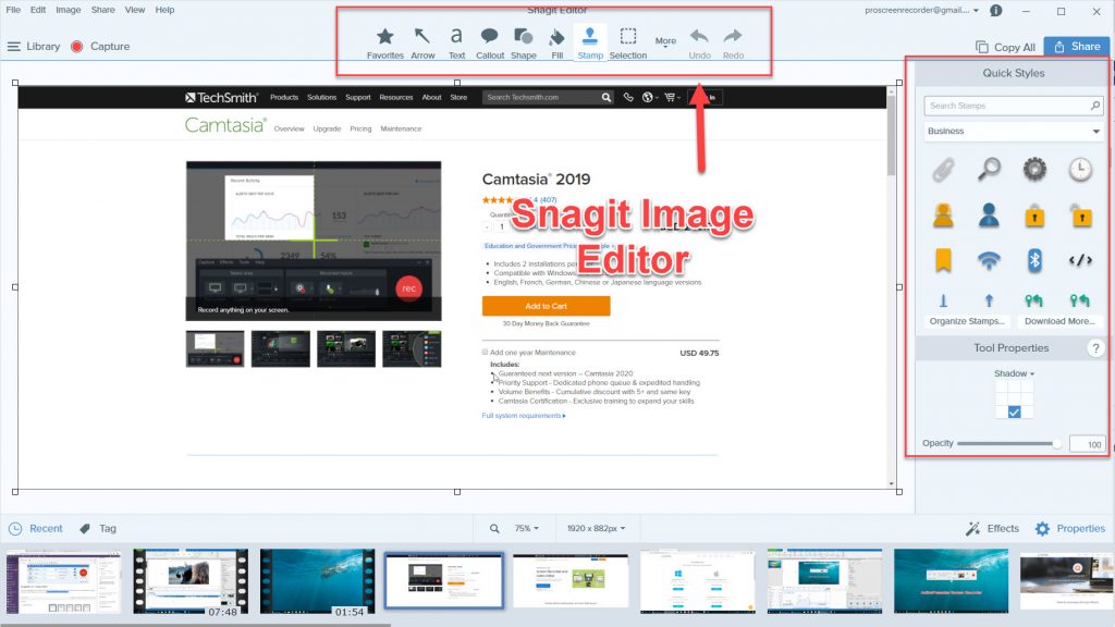 snagit video