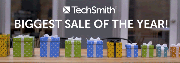 TechSmith 2019 Black Friday & Cyber Monday Discount Official 25% Off Side-wide