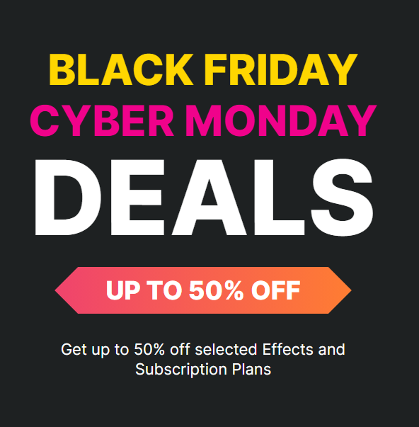 Wondershare Filmstock Black Friday 2020 and Cyber Monday Offers – Up to 50% on Selected Packs