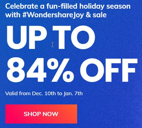 Wondershare Dr.Fone Christmas & New Year Sale – Up to 84% off