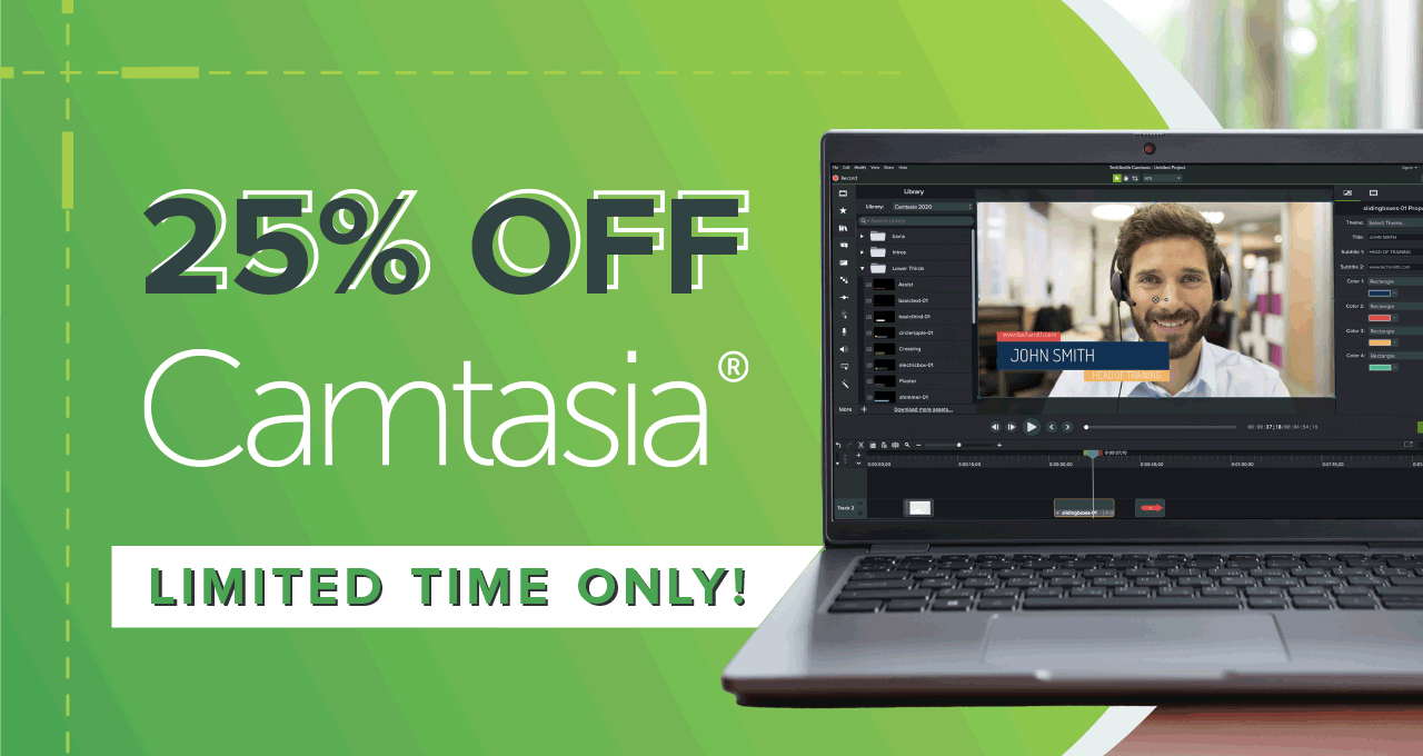 25% Off Camtasia Discount – Limited Time Offer