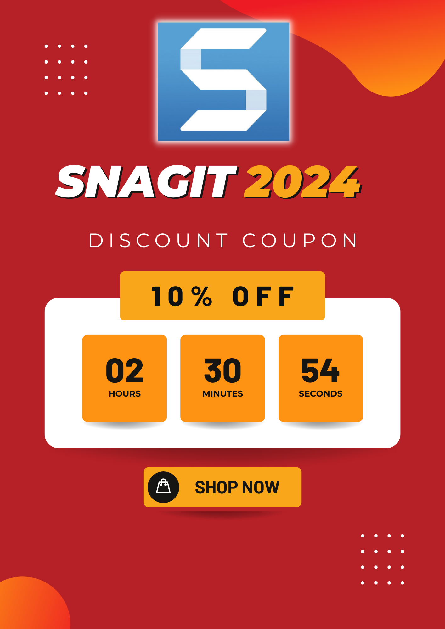 10% Off Snagit 2024 Discount Coupon Code