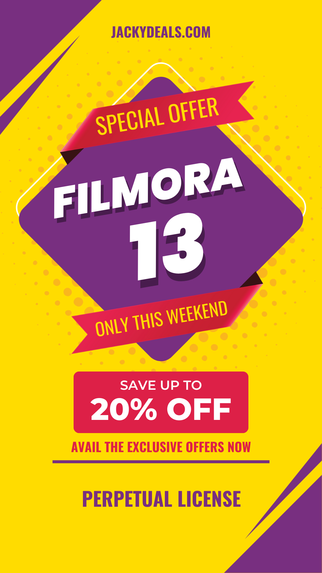 20% Off Wondershare Filmora 13 Discount Coupon Code for Windows