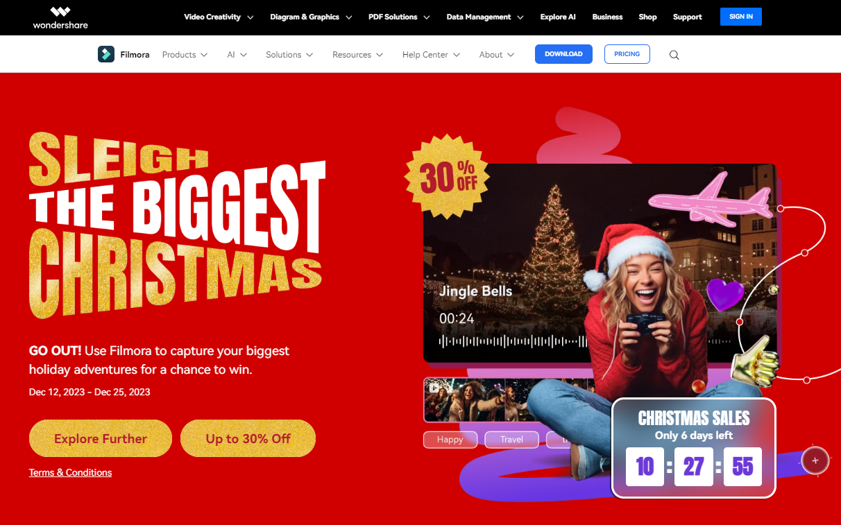 Save Big This Christmas With Filmora 13 Desktop