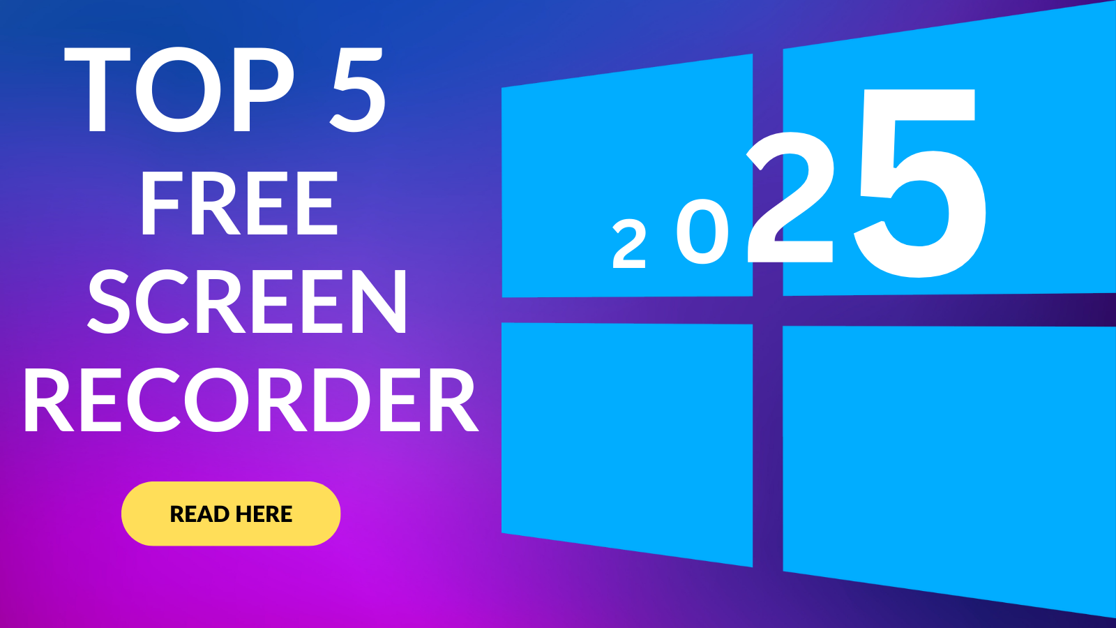 **Top 5 Best Free Screen Recording Software in 2025: Pros, Cons, and Key Features**