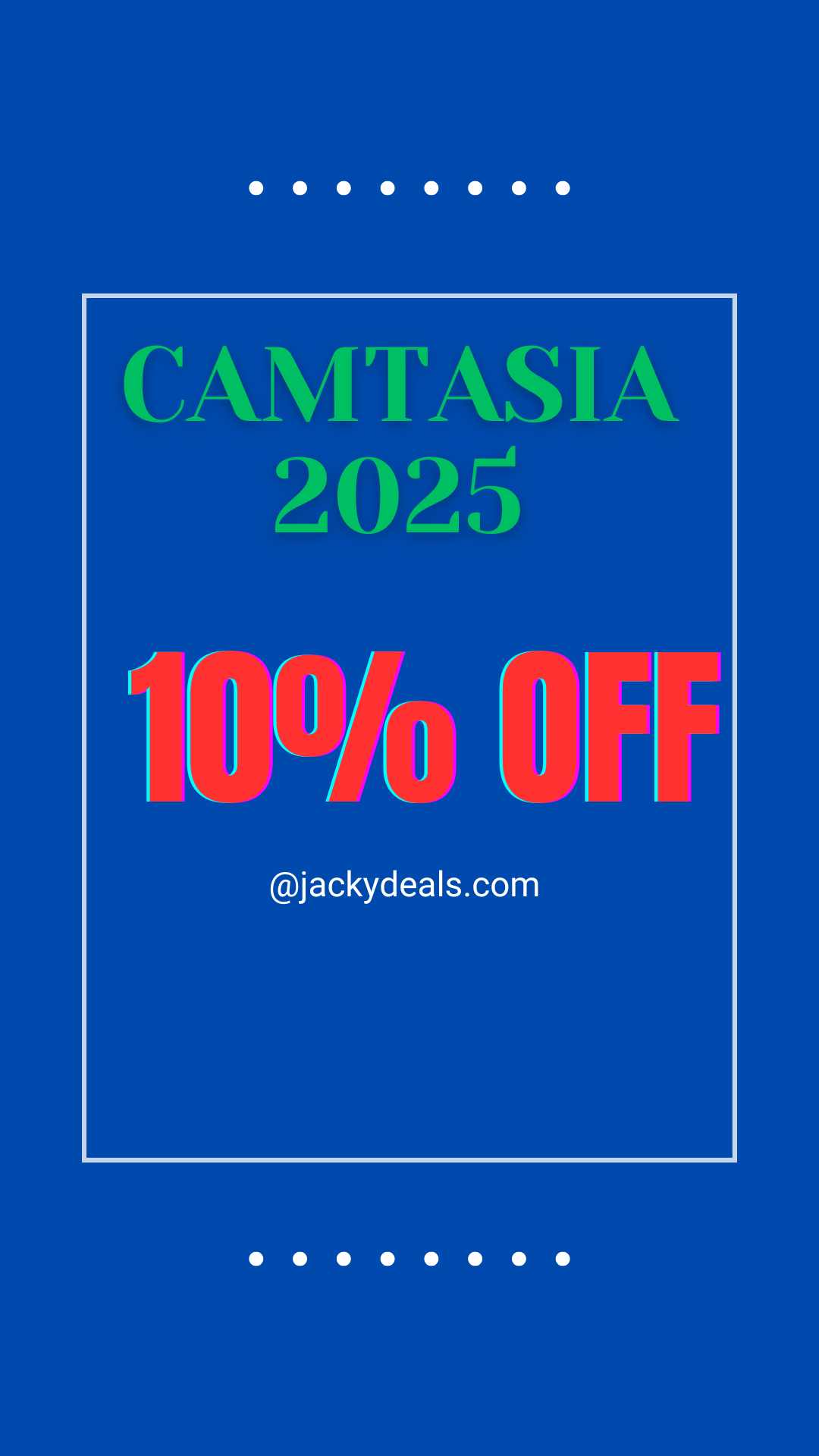 10% Off TechSmith Camtasia 2025 Discount Coupon Code February 2025 Update